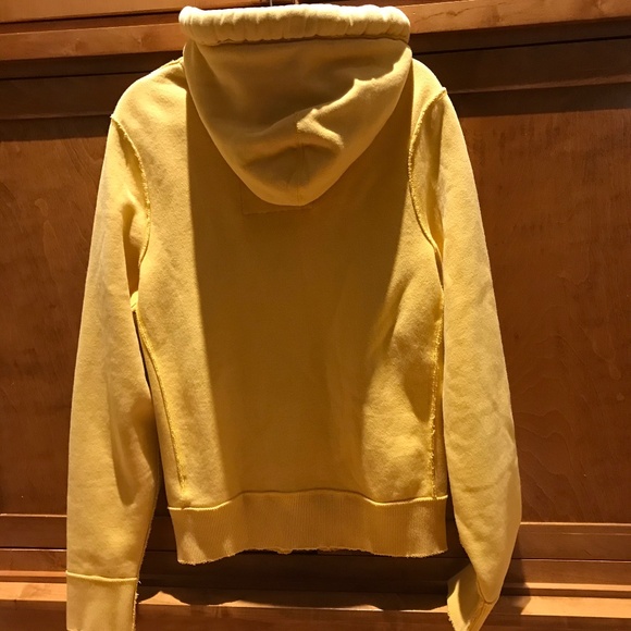 AUTHENTIC VINTAGE Y2K 🔥 ABERCROMBIE & FITCH GOLD ZIP UP HOODIE - Picture 3 of 9
